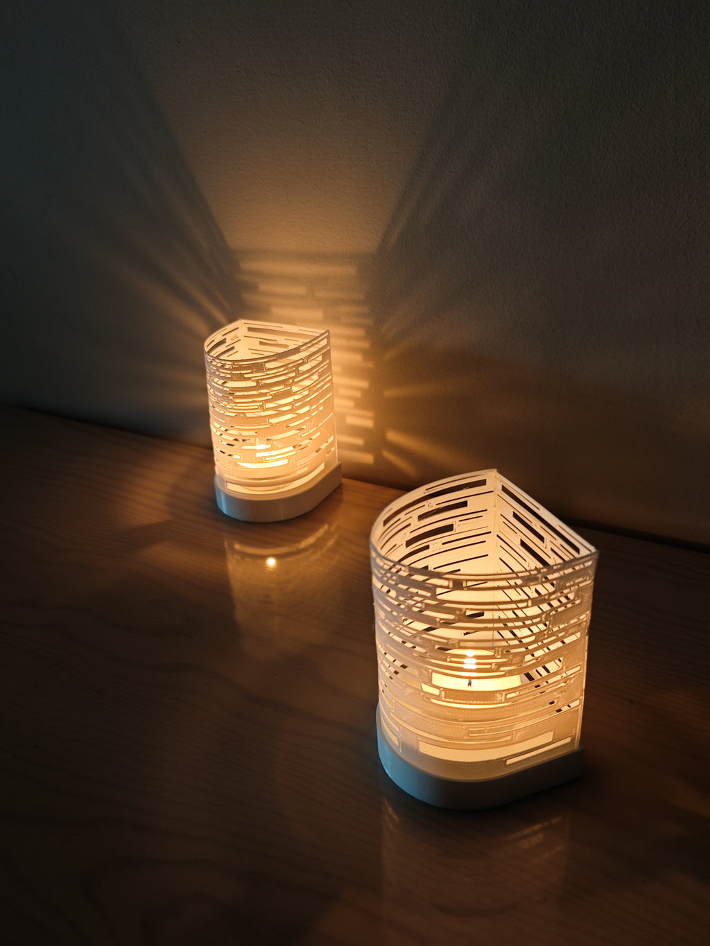 3D-gedruckter Kerzenhalter – modernes Design mit faszinierendem Lichtspiel