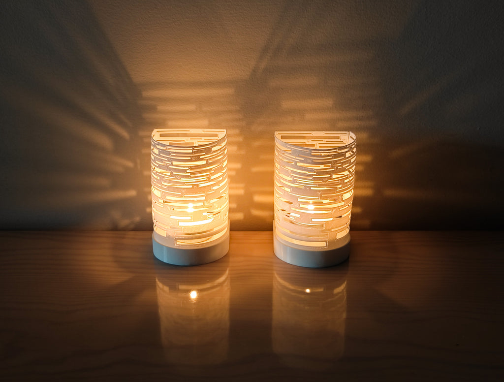 3D-gedruckter Kerzenhalter – modernes Design mit faszinierendem Lichtspiel