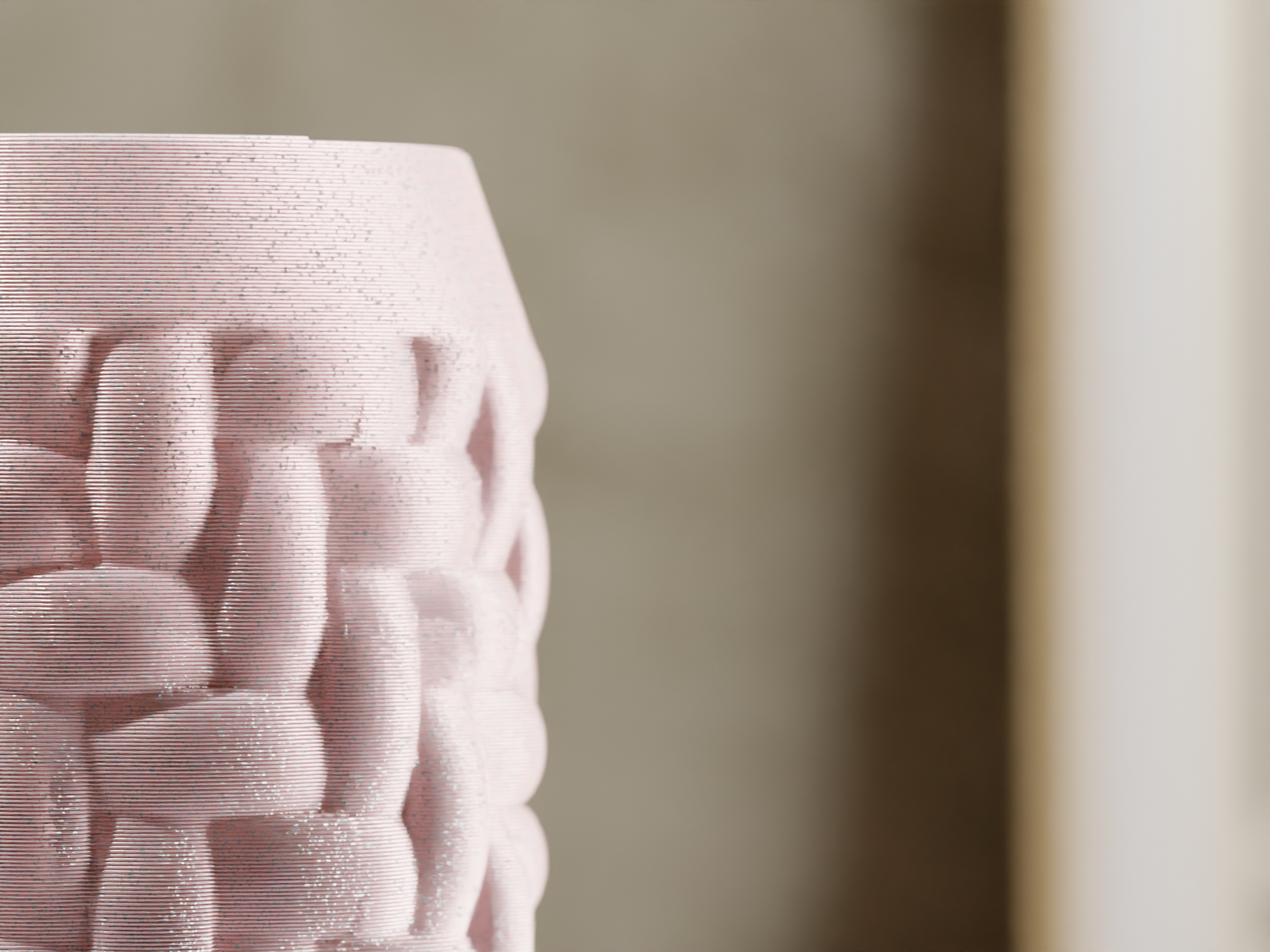 Cotton Vase, einzigartige gewebte Baumwoll-Struktur